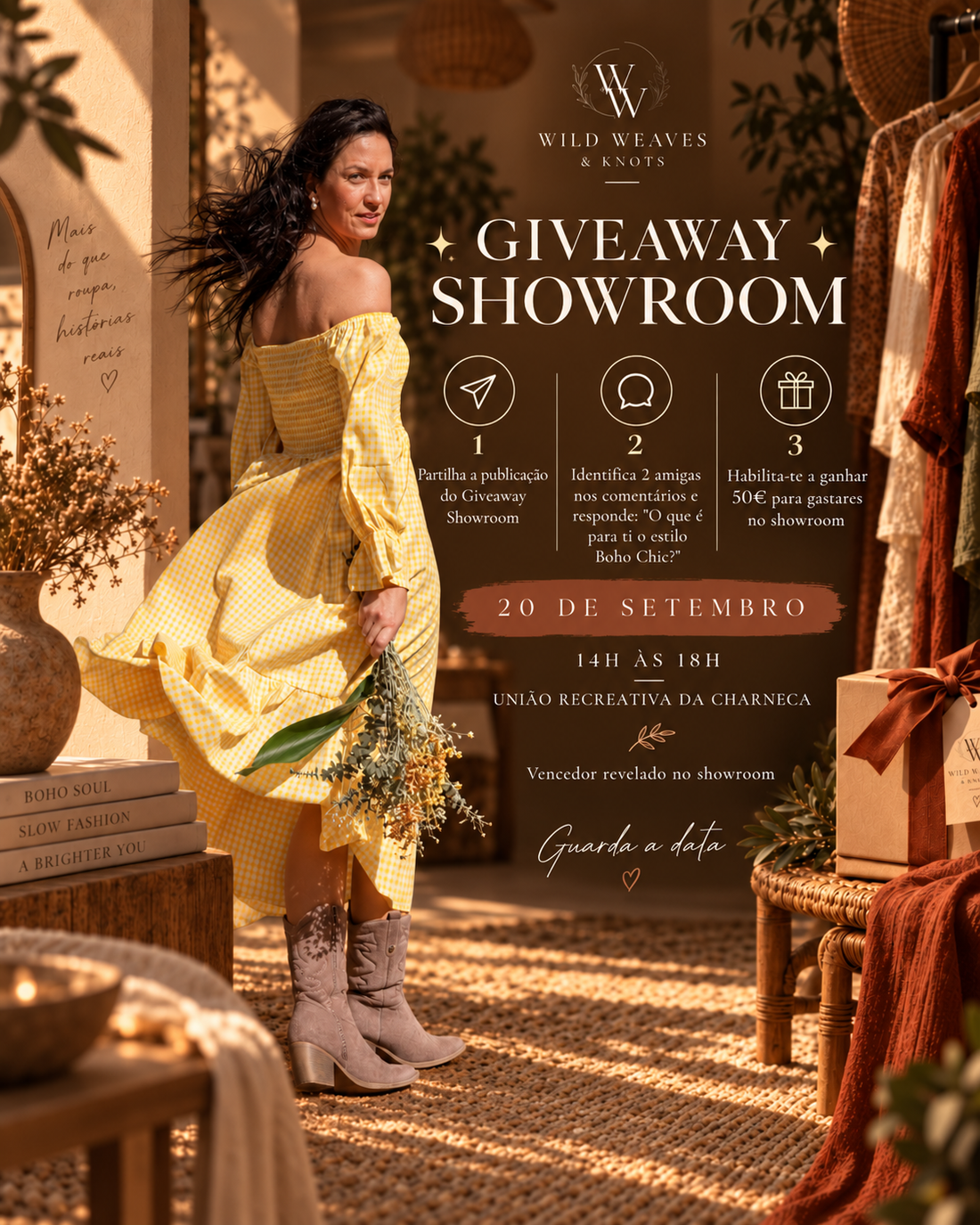 Regulamento Giveaway Showroom | Wild Weaves & Knots