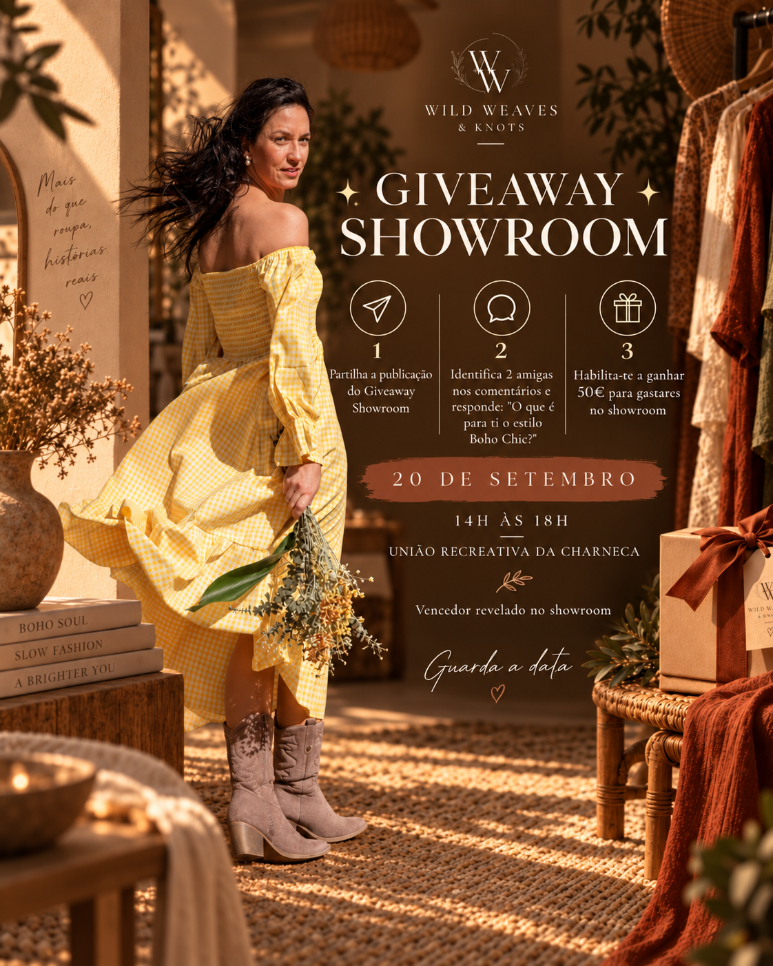 Regulamento Giveaway Showroom | Wild Weaves & Knots