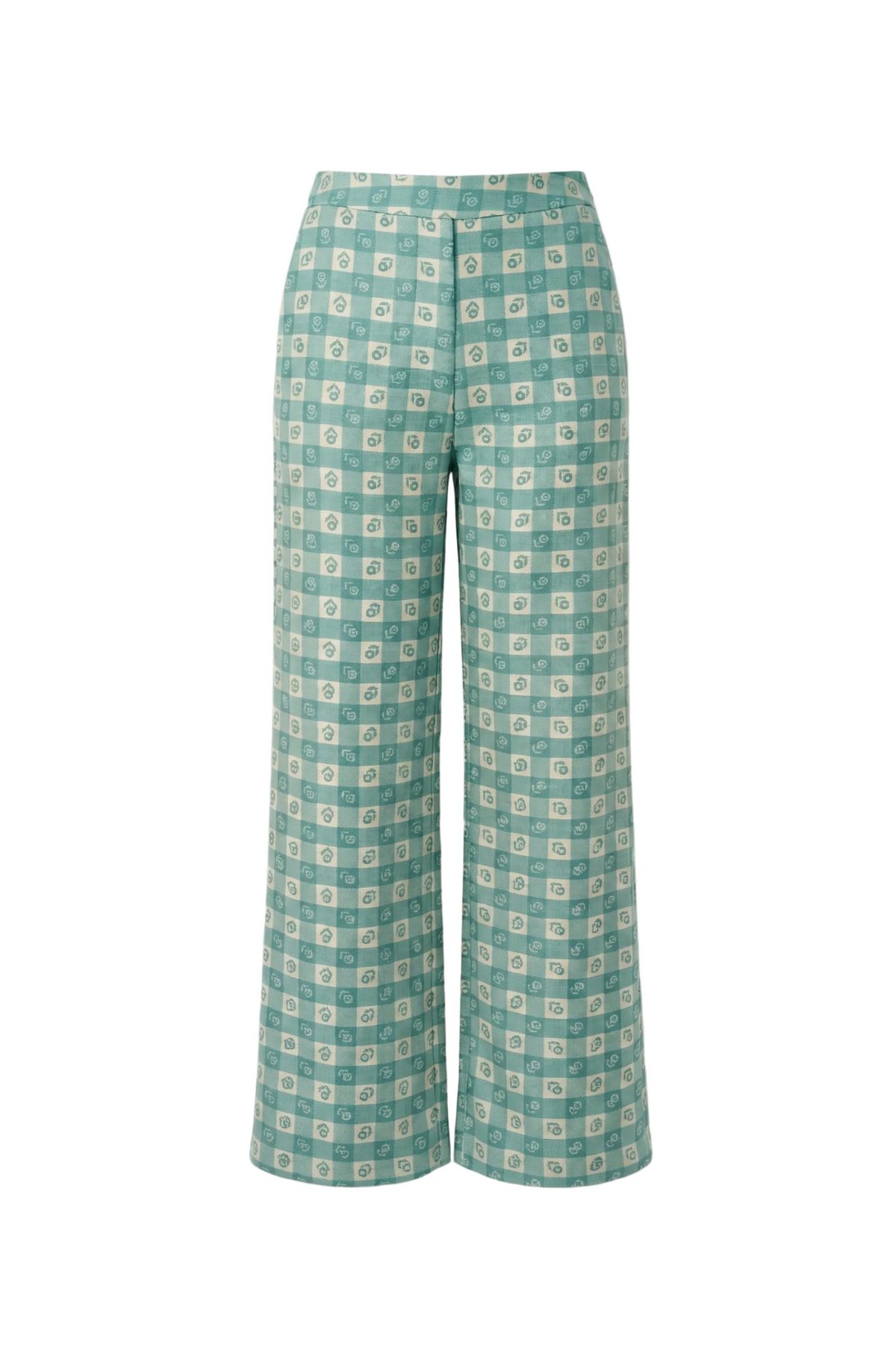 WW&K | Calças Crisântemo Verde-Água