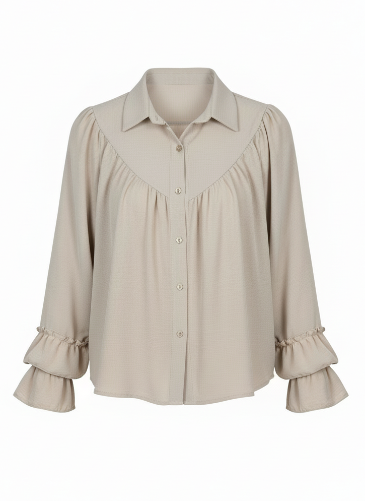 WW&K | Camisa "Notre Dame" Beje