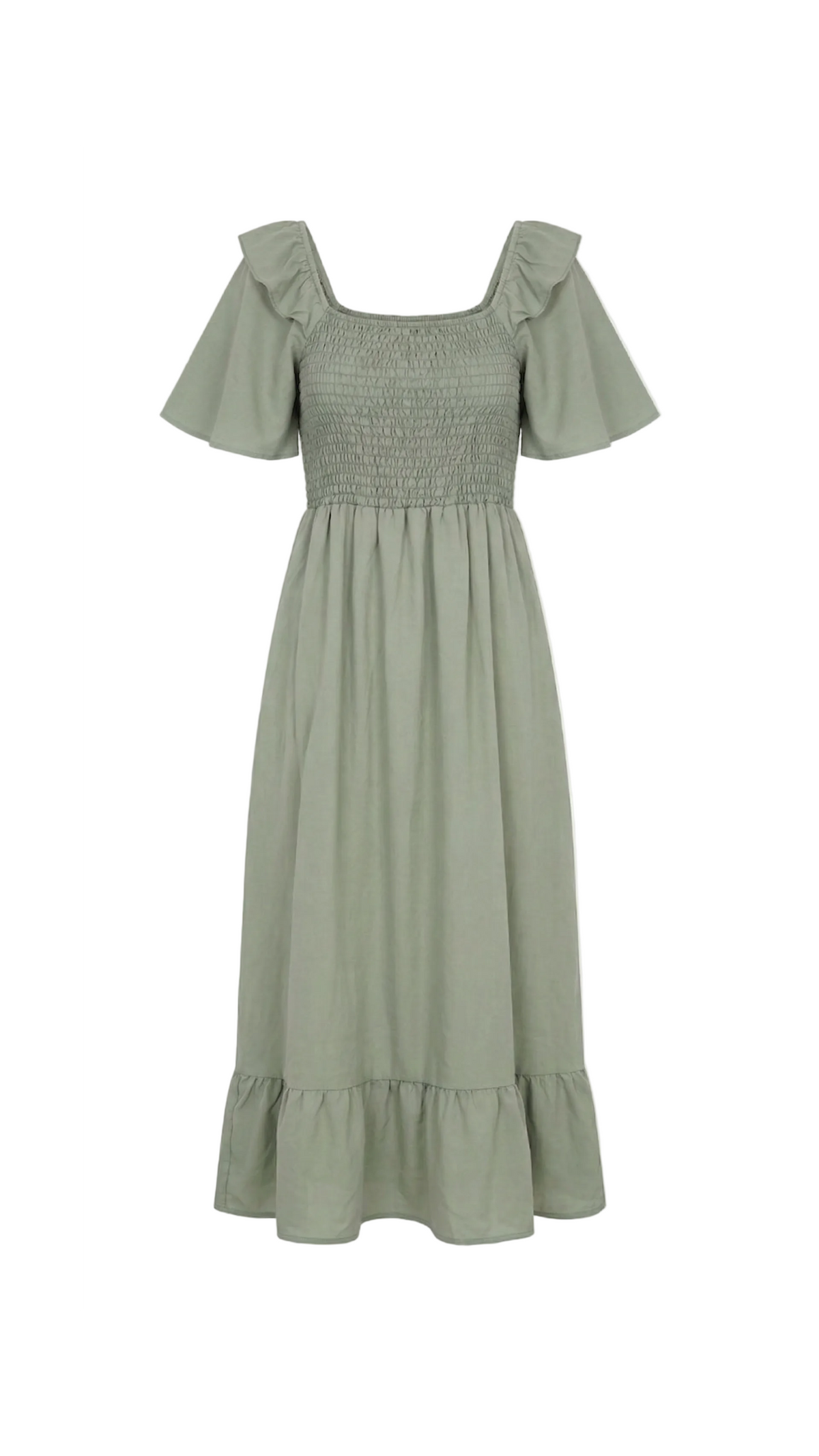 WW&K | Vestido Camélia verde